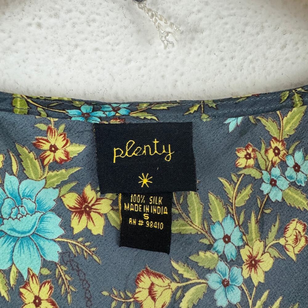 VTG Plenty by Tracy Reese Floral Silk Sundress Y2K - Picture 3 of 5